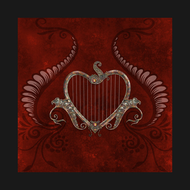 Elegant harp made from a heart by Nicky2342