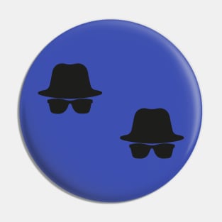 Minimalist Blues Brothers Pin