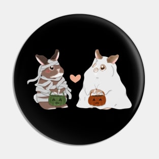 mummy and ghost sheet _ Bunniesmee Halloween Edition Pin