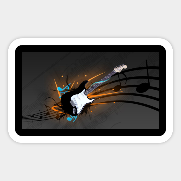 Feel the Electricity - Electric Guitar - Sticker