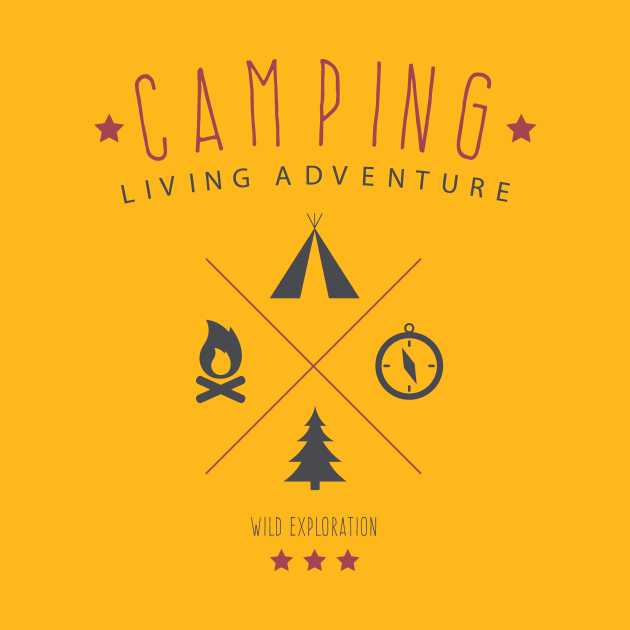 Camping adventure shirt | outdoors shirt | hiking shirt by OutfittersAve