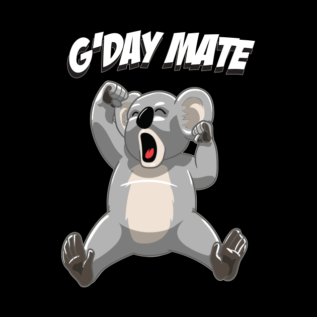 Sleepy Koala Bear G'day Mate - Cute Australian Koalas Gift by ScottsRed