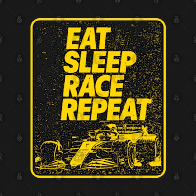 Eat Sleep Race Repeat by Worldengine