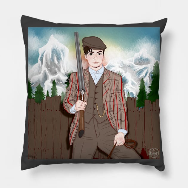 montagnes Pillow by kira4ka93