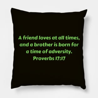 Bible Verse Proverbs 17:17 Pillow