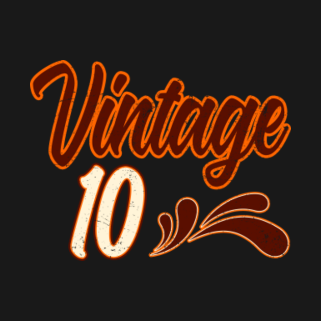 Discover Vintage 10 Years Old Birthday - 10th Birthday - T-Shirt