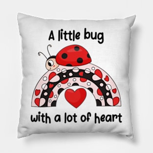 A Little Bug With A Lot Of Heart | Ladybug Pillow