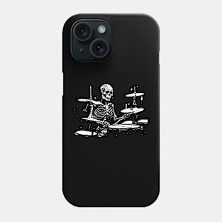 skeleton drummer Phone Case