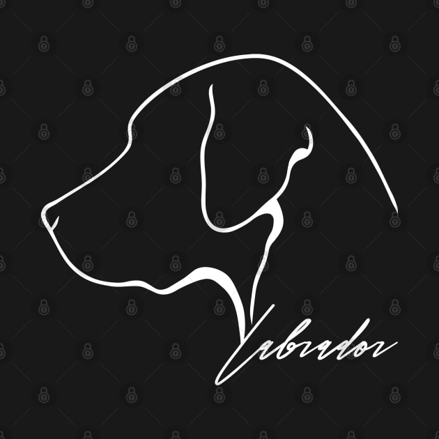 Proud Labrador profile dog Lab lover gift by wilsigns