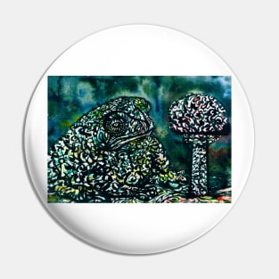 TOAD AND MUSHROOM Pin