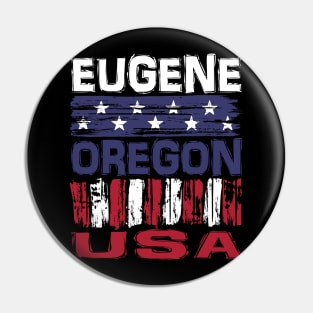 Eugene Oregon USA T-Shirt Pin