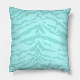 Blue Tiger Pattern Pillow