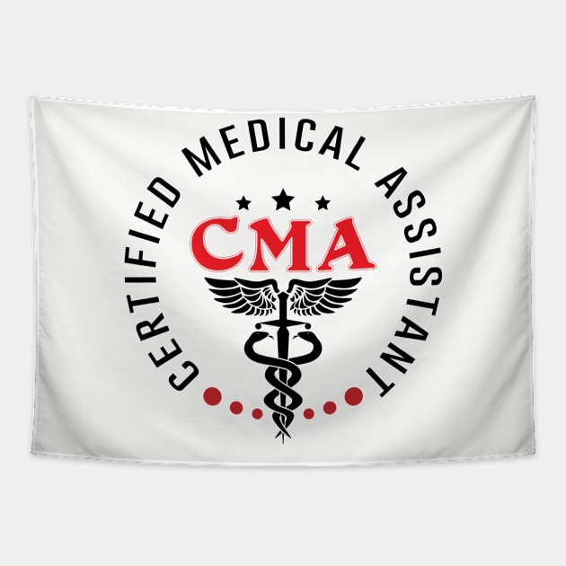 Medical Assistant MA CMA nursing Doctor Assistant Student Tapestry by Flow-designs