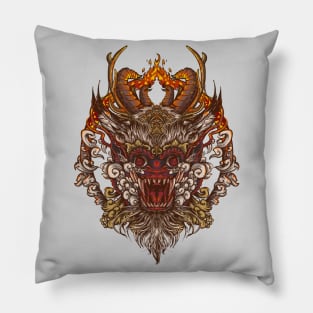 traditional asian masks / superstitious creatures / mythical creatures Pillow