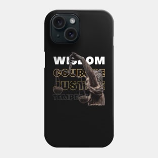 Stoic Virtues - Greek-Style Statue Design Phone Case