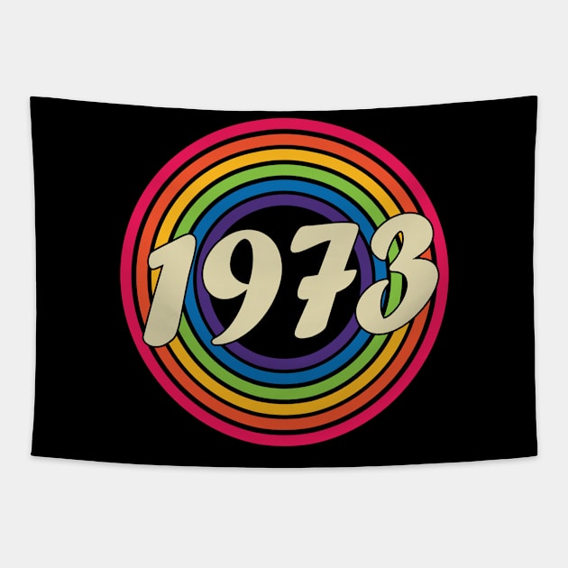 1973 - Retro Rainbow Style Tapestry by MaydenArt