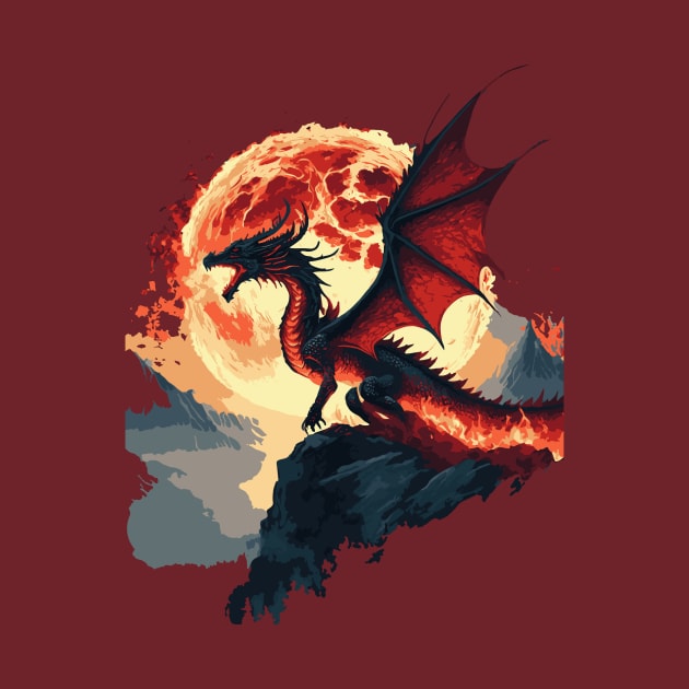 Fire Moon Dragon by joneskey