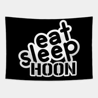 Eat Sleep Hoon - white Tapestry