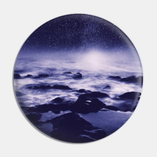 Stardust Ocean - Seascape at Night Pin