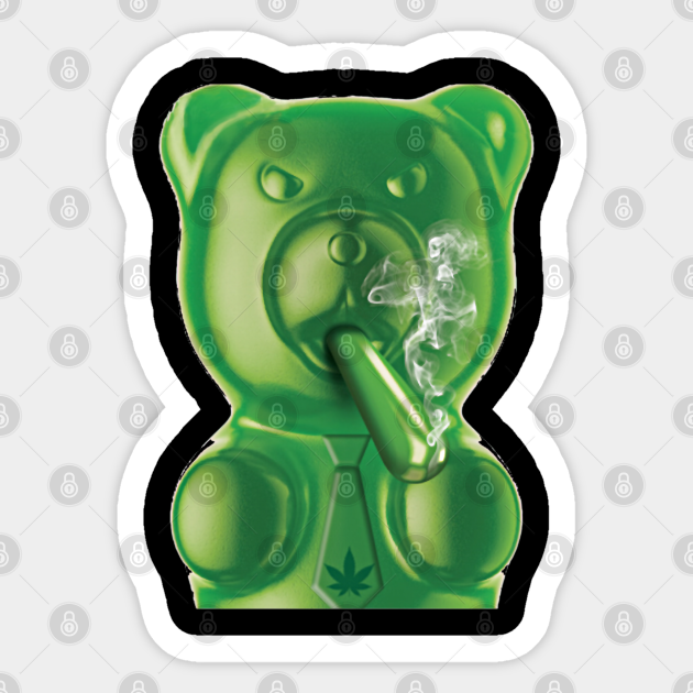 Funny 420 gummi bear - Weed - Sticker | TeePublic Funny 420 gummi bear - Weed - Sticker | TeePublic