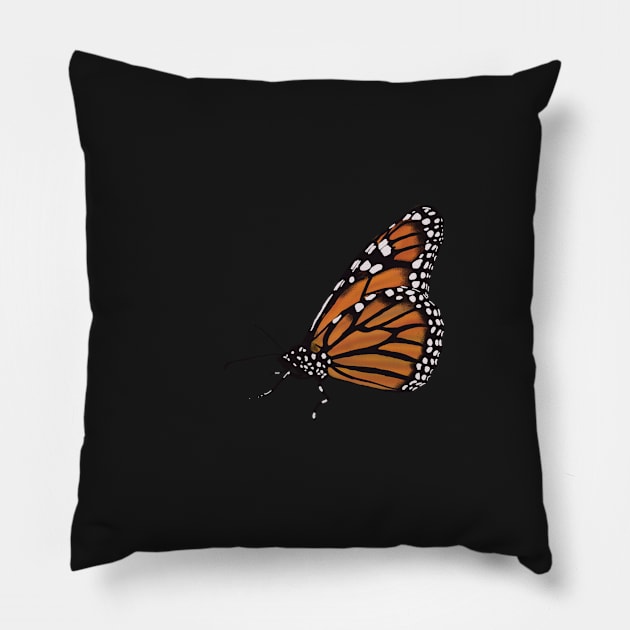 Monarch Butterfly Pillow by madagan11