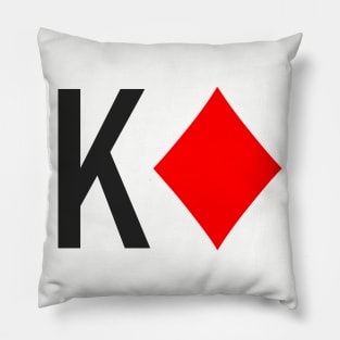 King of Diamonds (Playing Cards) Pillow