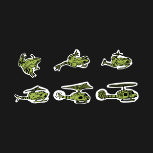 Frog to Helicopter Metamorphosis T-Shirt