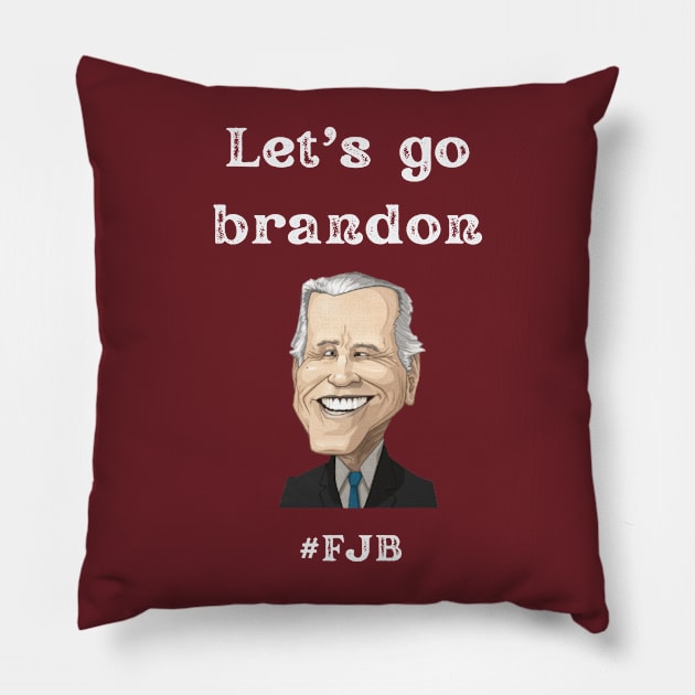 Let's Go Brandon Pillow by Maroon55