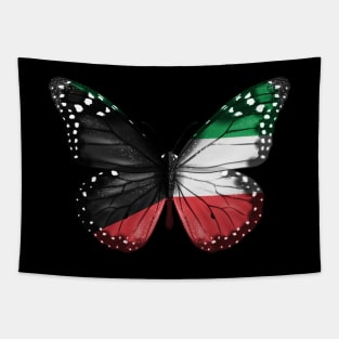 Kuwaiti Flag  Butterfly - Gift for Kuwaiti From Kuwait Tapestry