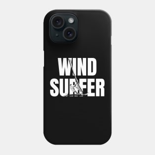 Windsurfer Typography Surfer Cool Windsurfing Phone Case