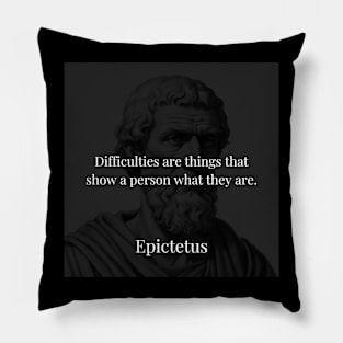 Epictetus's Perspective: Difficulties as Mirrors of Self-Discovery Pillow