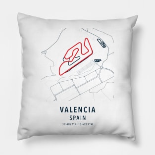 valencia international circuit Pillow