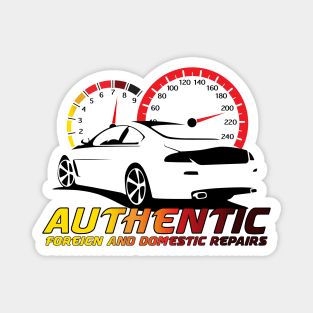 Authentic Auto Color Logo Front Magnet