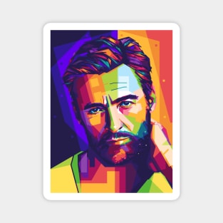 Hugh Jackman Art Magnet