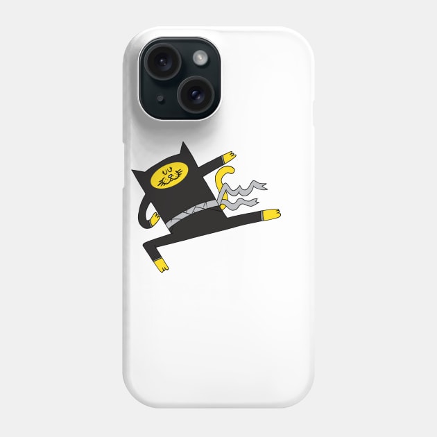 Meow-Jitsu Phone Case by adrianserghie