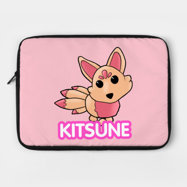 Cute Kitsune Logo Roblox Laptop Case Teepublic - cute roblox logo in pink
