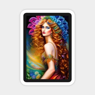 rainbow queen Magnet