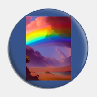 RAINBOW OVER THE DESERT Pin