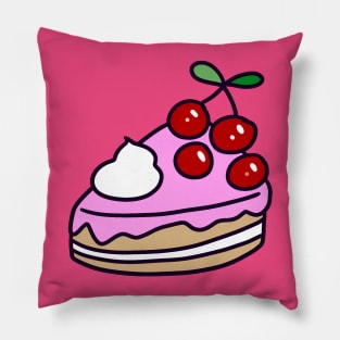 Cherry Cake Slice Pillow