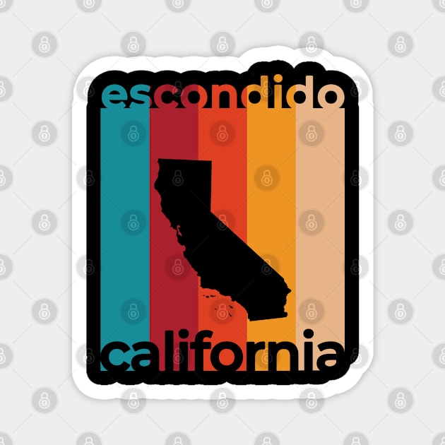 Escondido California Retro Magnet by easytees