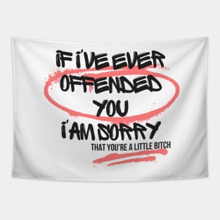 If I've Ever Offended You I'm Sorry That You're a Little Bitch Tapestry