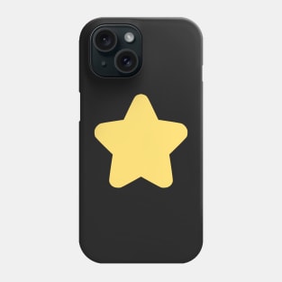 Yellow Star on Black Night Phone Case