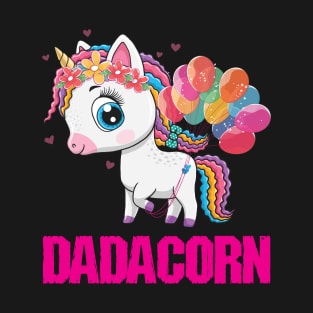 Dadacorn Unicorn Lovers Dad T-Shirt