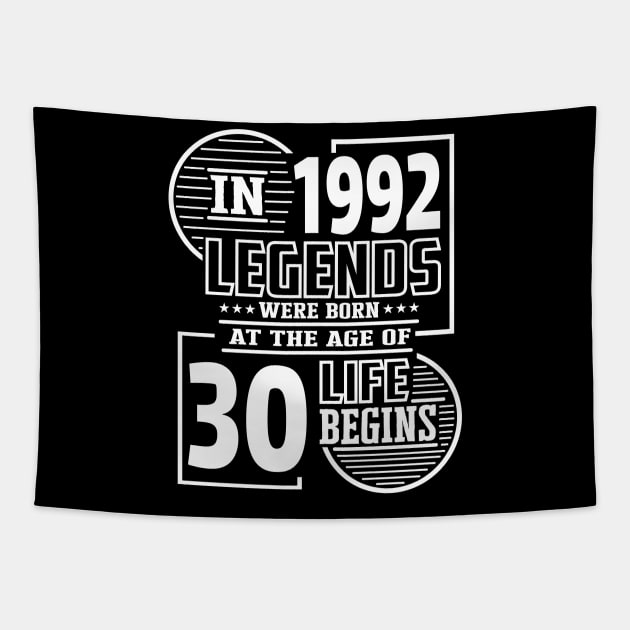 30th Birthday Gift Idea Women Men Tapestry by HBfunshirts