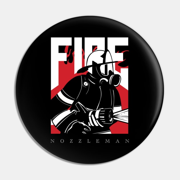 Fire Set No. 2 - Nozzleman Pin by The Fire Place