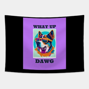 Cool Dog Art Tapestry