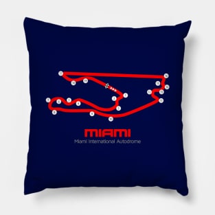 Miami Track Graphic Pillow