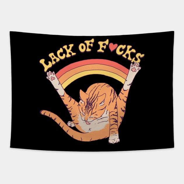 Lack Of F*cks Tapestry by Hillary White Rabbit