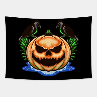 Scary Pumpkin halloween Tapestry