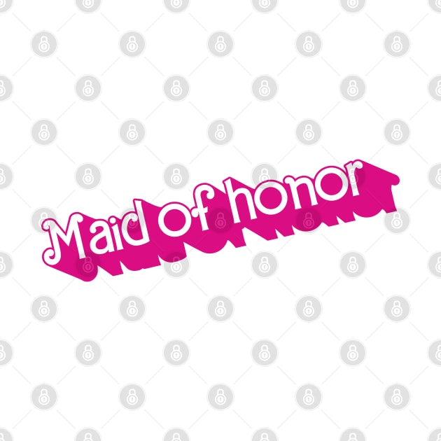 Maid of Honor Barbie logo by byb